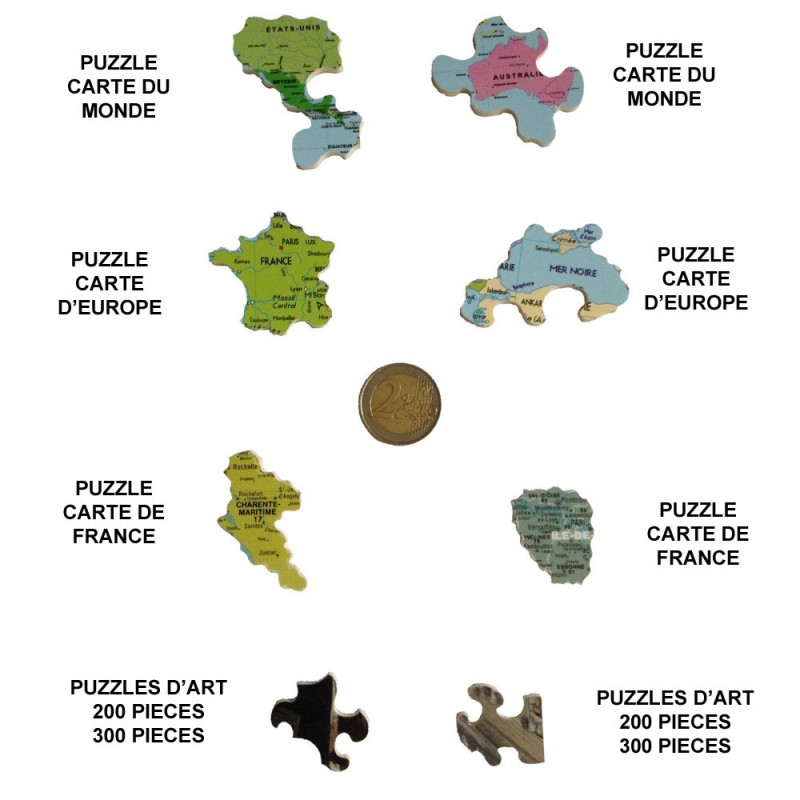 Puzzle en bois carte de France