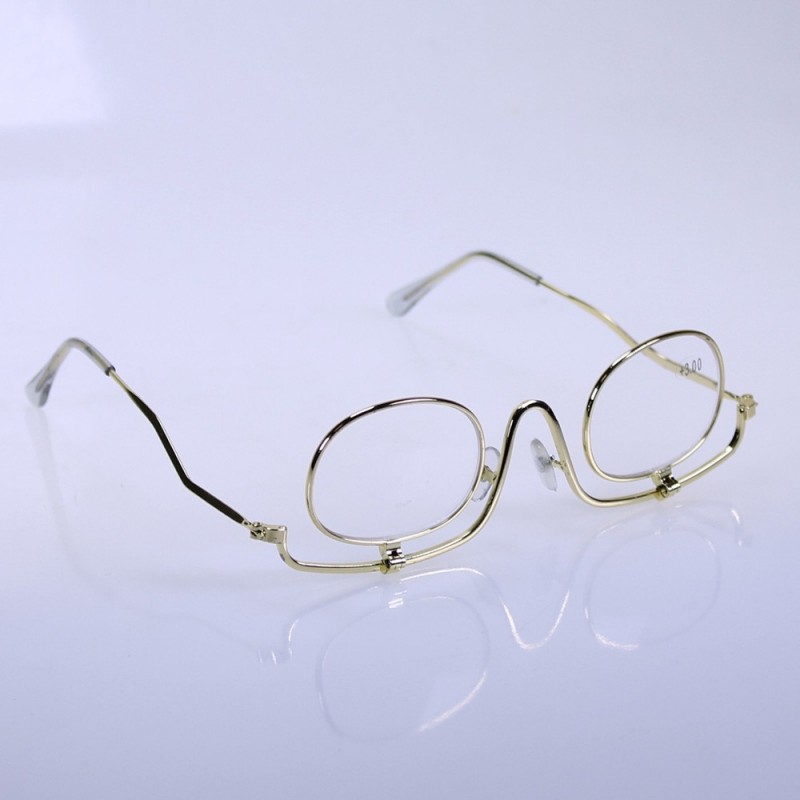 lunettes de maquillage pour presbytes doré -  - Opticien