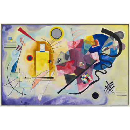 Puzzle d'art en bois, Jaune, Rouge, Bleu par Kandinsky