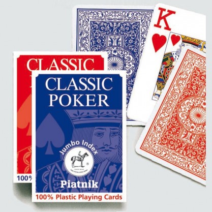Jeu de cartes malvoyants Classic poker de Piatnik