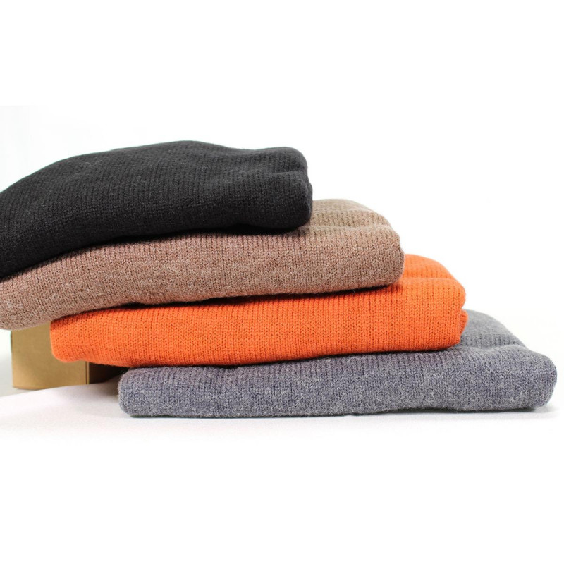 Pull 30% laine pour homme âgé facile à enfiler. Chaud et confortable.