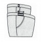 Pantalon ceinture confort T 38 à 56 schema ceinture