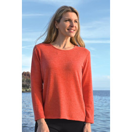 Pull fluide T.38 à 68 orange de face