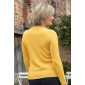 Cardigan 4 coloris T.38 à 56 jaune de dos