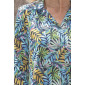 Robe ouverte dos par pressions tropical face detail