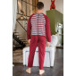 Grenouillère homme pyjama long éco - schéma ouverture