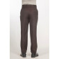 Pantalon Tergal hiver ceinture confort taupe dos