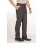 Pantalon Tergal hiver ceinture confort taupe profil