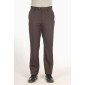 Pantalon Tergal hiver ceinture confort taupe face