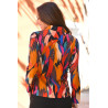 Chemisier multicolore viscose dos