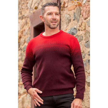 Pull ouvert dos droit croisé homme 