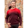 Pull ouvert dos droit croisé homme 