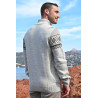 Gilet 2 poches fermeture zip gris dos